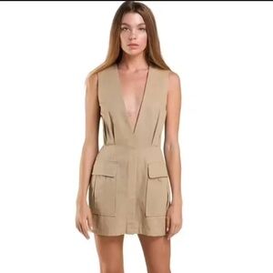 Anthropologie House of London Deep-V Mini Dress Size Medium